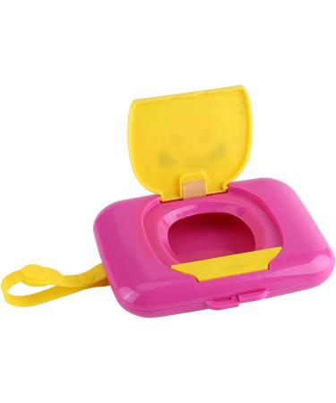 Wet Wipes Box Baby Outdoor Portable Wet Tissue Dispenser Case Infant Reusable Stroller Pram Wipes Box Convenient Fabric Case for Travel(Rose + Yellow) Baby Tissue - Buy Online on GoSupps.com