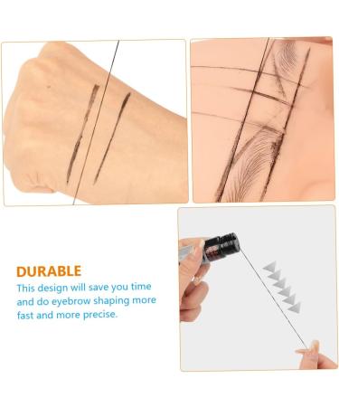 Baluue 4pcs Small Bottled Eyebrow Ruler Practical Eyebrow Ruler Aluminum Alloy - Buy Online on GoSupps.com