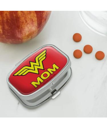 Wonder Woman Wonder Mom Logo Pill Case - Unique Trinket Gift Box for Super Moms - Buy Online on GoSupps.com