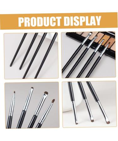 NOLITOY 4pcs Wooden Handle Black Eyeliner Brush Small Eyeliner Brush Eyeliner Makeup Brush - Buy Online on GoSupps.com