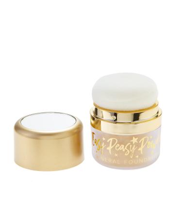 Belle Beauty by Kim Gravel Easy Peasy Foundation Face Powder - Loose Mineral Powder Full Coverage Foundation Makeup (Fair)