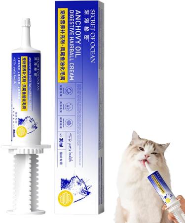 Anti Hairball Cat Paste Natural Hairball Control Gel | Anti Hairball Control Nutritious Natural and Effective Supplement for Healthy Tissue and Kitten 30ml - Buy Online on GoSupps.com