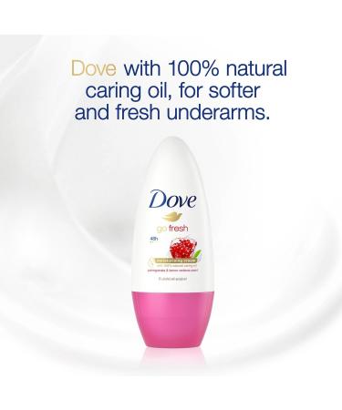 Dove Go Fresh Pomegranate & Lemon Verbena Anti Perspirant Deodorant Roll-On 6x50ml - Refreshing Scent - 300ml Total - Buy Online on GoSupps.com