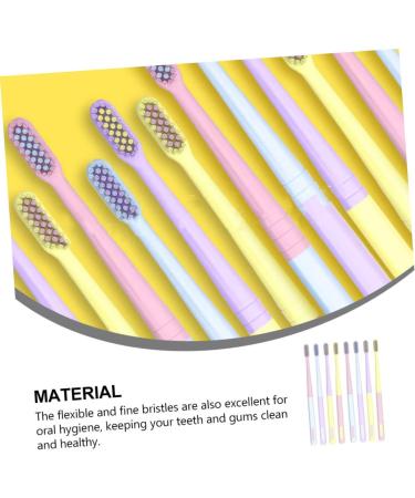 Gatuida 8pcs Ice Cream Toothbrush Set - Sensitive Bristles for Gentle Cleaning - Best Plastic Toothbrush for Men - Buy Online on GoSupps.com