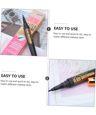 CANIGHT 2pcs Makeup Eyeliner Gel Liner Eyeliner Eye Beauty Pens Cosmetic Accessories Makeup Pens Abs Shell - Buy Online on GoSupps.com