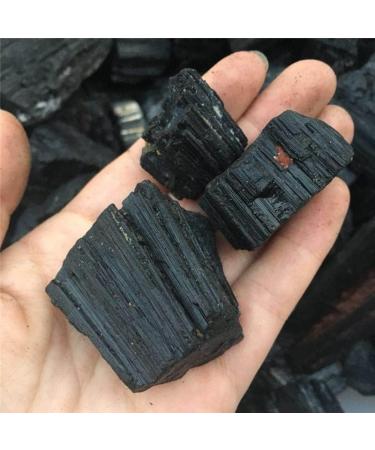 3pcs Natural Black Tourmaline Crystal Rough Stone Rock Specimen Natural Stones and Minerals - Buy Online on GoSupps.com