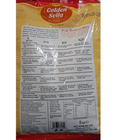 KTC Golden Sella Pure Basmati Rice- 5kg - Buy Online on GoSupps.com