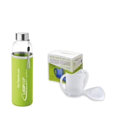 Dr.Berndsen Loopcup - Learn maintain recover - the mug for every age - original product (starter set white) Flasch 500ml - cup 150ml