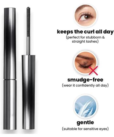 Vervaci Iron Rod Mascara Vervaci Mascara Novafy Iron Wand Mascara Sobrastro Iron Wand Mascara 3D Curling Eyelash Iron Mascara Metal Rod Mascara Waterproof Long Lasting No Clumping (2PCS-brown) - Buy Online on GoSupps.com