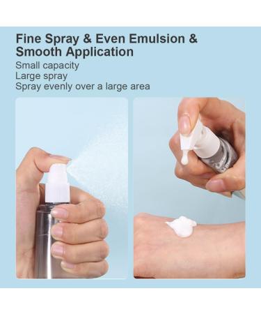 Flintronic 4-in-1 Travel Bottles Set - 50ml Leak-Proof Containers for Shampoo Conditioner & Cosmetics - Portable Travel Accessories with Labels - Blue - Buy Online on GoSupps.com