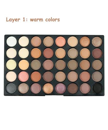 Vivid 120-Color Mini Eyeshadow Palette - Matte & Shimmer | Professional 3 Layers Bright & Warm Eye Shadows | Colorful Makeup Set - Buy Online on GoSupps.com