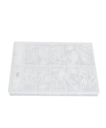 Artificial False Nail Tips Various Sizes Breathable Easy Coloring False Nail Tips Set for DIY Nail Art (06#)
