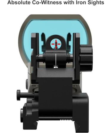 Feyachi Reflex Sight with Multiple Reticle System - Red Dot Sight with Picatinny Rail Mount for Absolute Co-Witness in Nickel Finish - Buy Online on GoSupps.com