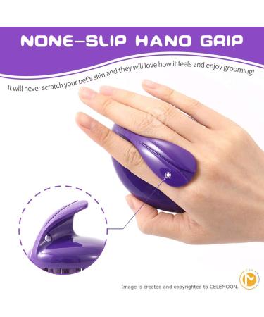 Soft Dual Rubber Pins CeleMoon Cat Brush | Silicone Washable Grooming Shedding Massage Bath Pet Brushes | Safe & Gentle | Removes Hair Mats, Tangles, and Loose Fur | For Short to Long Hair Indoor Cat Kitten - Buy Online on GoSupps.com