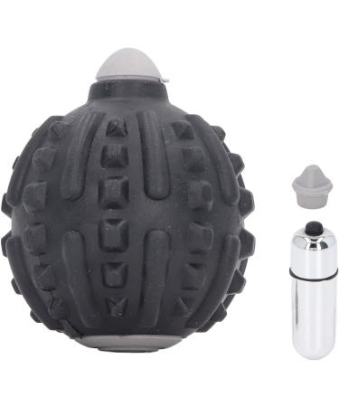 Electrically Vibrating Muscle Fascia Ball | Deep Tissue Massage & Pain Relief | Portable & Practical (Black) - Buy Online on GoSupps.com