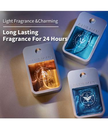 Space BlueMan Long Lasting Pocket Perfume 30ml Light Fragrance Romantic Pheromone Glitter Perfume for Men Increasing Attraction (#1-Blue Ocean) - Buy Online on GoSupps.com