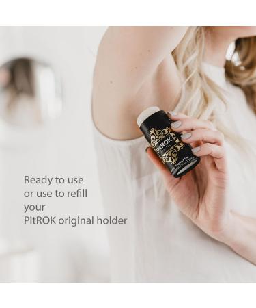 PitROK Crystal Natural Deodorant Stick 1x100g - Cardboard Tube 'Push-Up' Format. Ready to use or use to refill your PitROK original holder. Vegan Cruelty Free Fragrance Free. Ready to Use or Use as a Refill - Buy Online on GoSupps.com