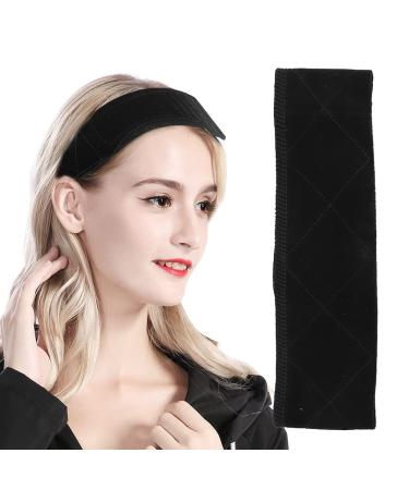 Headband Velvet Headwrap Wide Headband Workout Hair Band for Women Yoga Running Girls(black)