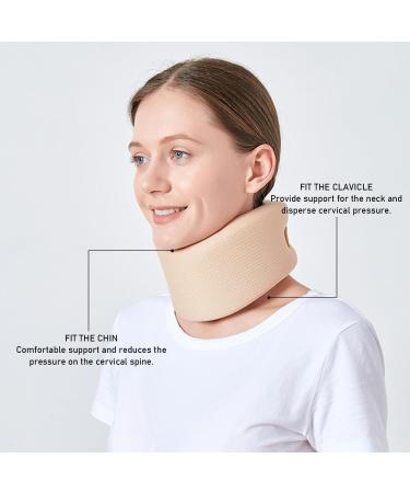 KRYMSON Neck Support Collar - Soft Cervical Collar for Pain Relief & Stability | Comfortable Neck Brace for Recovery - Buy Online on GoSupps.com