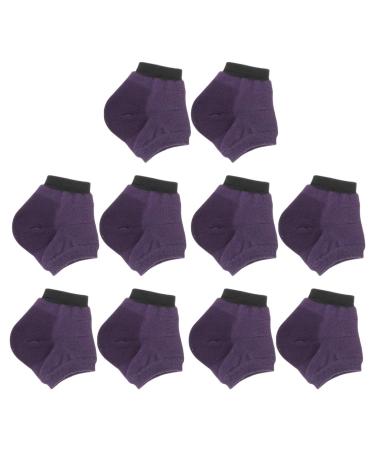 Exceart 5 pairs moisturizing socks moisturizing heel socks heel protection slippers socks no socks footy socks summer violet silicone slippers