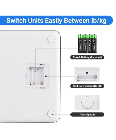 Bluetooth Body Weight Scale with Body Fat Analyzer | Smart Bathroom Wireless Scale for BMI | High Accuracy Sensor | Smartphone App | 400 lbs Capacity - Black - Buy Online on GoSupps.com