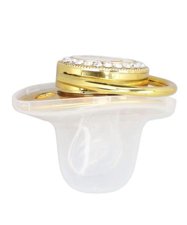 Stylish Toddler Pacifier - Portable Silicone with Elegant Rhinestone (E) | Safe & Fashionable - Buy Online on GoSupps.com