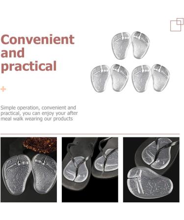 Mobestech 12 Pairs High Heel Insoles - Forefoot Slipper Pad Metatarsal Cushion Silicone Pads for Ultimate Comfort - Buy Online on GoSupps.com
