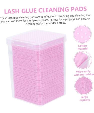 Beatifufu 2 Boxes Eyelash Cleaning Pads Cotton Cleaning Wipe Glue Bottle Wiper Eyelash Glue Wiper Glue Bottle Accessory Cotton Pad Glue Bottle Cleaning Wiper Eyelash Glue Remover Cotton Wipe - Buy Online on GoSupps.com