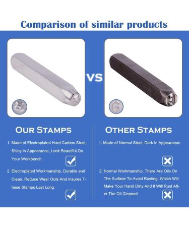 BENECREAT 6mm Bee Metal Design Stamp for Jewelry, Leather, Wood Crafting | Electroplated Hard Carbon Steel Punch Tool - Buy Online on GoSupps.com