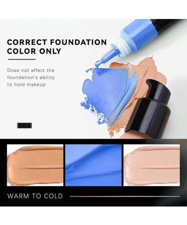 Pigment De M lange De Fond De Teint Liquide Ajusteur De Teinte De Fond De Teint Color Mixer Fond De Teint Correcteur De Couleur Pour Peau Mature (Bleu 1PC) Bleu 19 ml (Lot de 1) - Buy Online on GoSupps.com