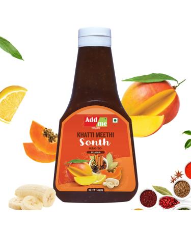 Homemade Khatti Meethi Sonth Chutney 450gm - Sweet and Sour Sauce Dip for Chaat - Red Chutney for Bhelpuri and Pani Puri - 450g - Buy Online on GoSupps.com