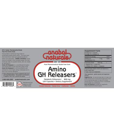 Anabol Naturals Meta GHR Stack - Metaboplex 120 caps (600mg) & Amino GH Releasers 120 caps (800mg) - Buy Online on GoSupps.com
