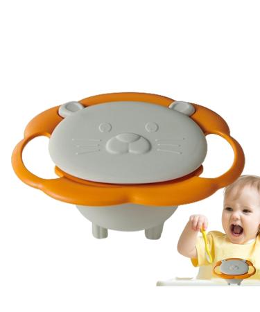 Youngwier 360 Rotatable Gyro Bowl for Toddlers | Anti-Spill & Scalding Protection - Smooth Design - Buy Online on GoSupps.com