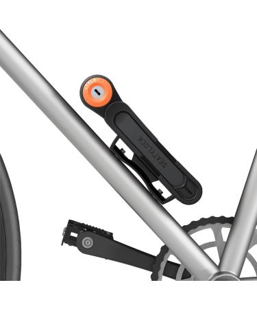 Foldylock Compact Bicycle Lock - Patented Lightweight High Security for eBike & Scooter - 85 cm Peach - Buy Online on GoSupps.com