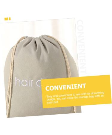 Baluue 4pcs Hair Dryer Storage Bag Hairdryer Hair Dryer Travel Bag Canvas Totebags Light Grey Fabric - Buy Online on GoSupps.com