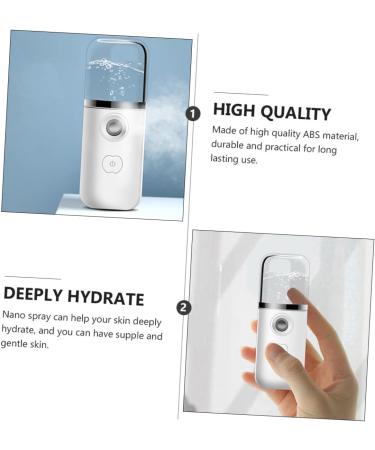Hemoton 3pcs Hydrating Instrument Mini Sprayer Cool Spa Moisturizing Portable Face Abs White - Buy Online on GoSupps.com