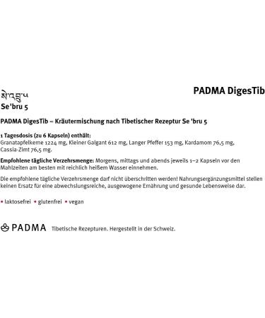 Buy Padma Digeib 60 Capsules - All-Natural Support for Digestive Health | International Shipping Available - Buy Online on GoSupps.com