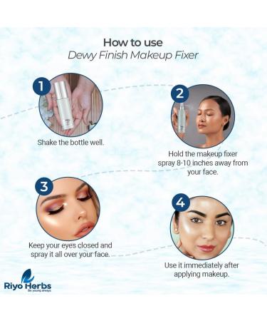 Makeup Fixer Dewy Finish 50ml | Long-Lasting Makeup Spray with Vitamin E & Hyaluronic Acid | International Shipping Available - Buy Online on GoSupps.com