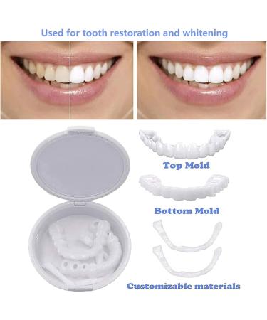 Frenzify Provisional Cosmetic Veneers - Artificial Teeth for Men & Women | Plug-In Dentures & Prosthese - Buy Online on GoSupps.com