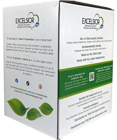 Excelsior Laundry Detergent with Stain Remover - Eco-Friendly & Biodegradable 3L - Fresh Scent for All Washers - Buy Online on GoSupps.com