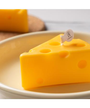 Handmade Cheese Shaped Scented Candle Aroma Soy Wax Valentine's Day Birthdday Anniversary Party Gift Stress Relief Bath Meditation Home Kitchen Decor Props