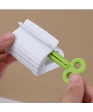 YOXIER Cosmetics Press Squeezing Dispenser 4pcs Automatic Toothpaste Squeezer Tube Cosmetics Press Face Cleanser Dispenser Toothpaste Tube Squeezer Green - Buy Online on GoSupps.com