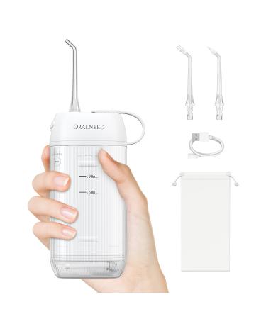 Portable Travel Water Flosser for Teeth Cleaning with 3 Flossing Tips Orthodontics and Braces Dental Care