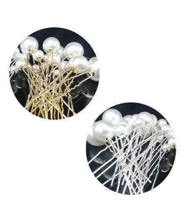 Dzsomt Hair Pearls for Weddings - 36 U-Shape Hairpins & Needles | Elegant Bride Accessories | Perfect for Prom & Parties - Buy Online on GoSupps.com
