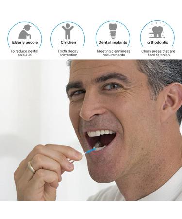 Buy Xixiran 150 Interdental Brushes - Blue 0.7mm for Narrow Spaces | Double-Use Teeth Cleaning Tools - Buy Online on GoSupps.com