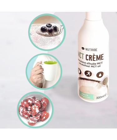  Nutribe Nutribe MCT Cream 3x300ml MCT coconut oil emulsion sugar-free energy - French brand - Buy Online on GoSupps.com