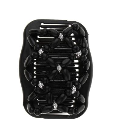 Stylish Double Comb Hair Accessories - Black Hair Clips & Bun Makers | Shop Now for International Shipping - Buy Online on GoSupps.com