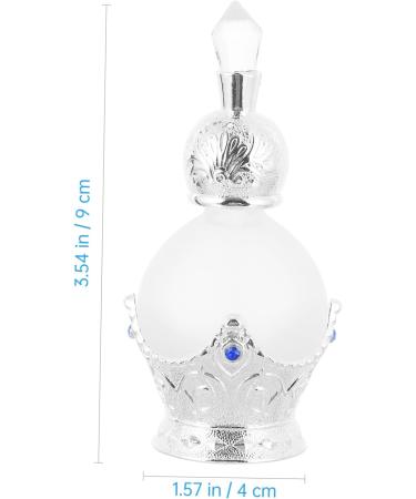 FRCOLOR 1pc Perfume Bottle Women Essential Oil Bottle Scent Perfume Holder Empty Perfume Container Gold Trim Dubai Perfume Liquid Containers Air Travel Empty Bottle Composite Material Vial 9X4X4CM Silver - Buy Online on GoSupps.com