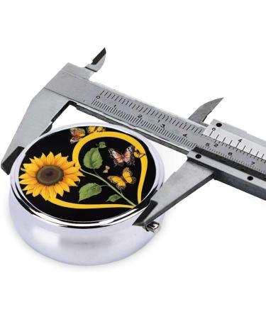 Blessed to Be Called Nana Sunflower Mini Pill Box | 3 Compartment Travel Organizer | Portable Medicine Case for Home & Office - Buy Online on GoSupps.com