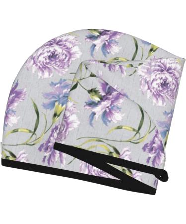 Buy Beautiful Flowers Microfiber Hair Towel - Soft Super Absorbent Quick Dry Wrap for Long Curly & Thick Hair - Buy Online on GoSupps.com